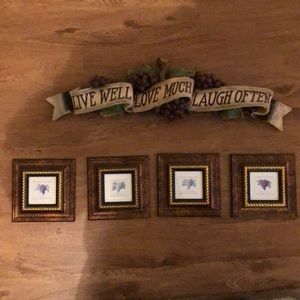 Live Well Love Much Laugh Often Wall Art